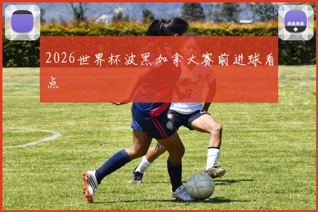 2026世界杯波黑加拿大赛前进球看点